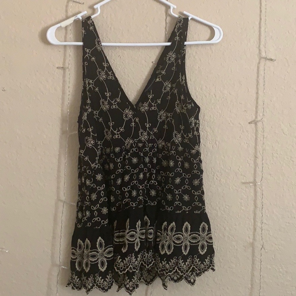 Black Shell American Eagle Tank Top